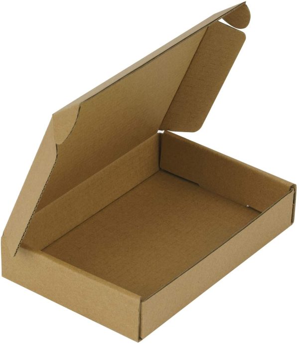 BOX USA Recyclable Corrugated Box Small Box Mailers - 6  x 4  x 1  - Cardboard Box Perfect for Shipping Small Mobile Phone Case - 50 Pack - Kraft Sale