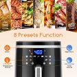 Aigostar  7.4 QT Air Fryer(Recipes), 9 in 1 Air Fryer Oilless Oven with 8 Presets + Manual Mode, LED Touchscreen, Removable Nonstick Basket & Drawer Dishwasher Safe Square Design Basket. Cheap