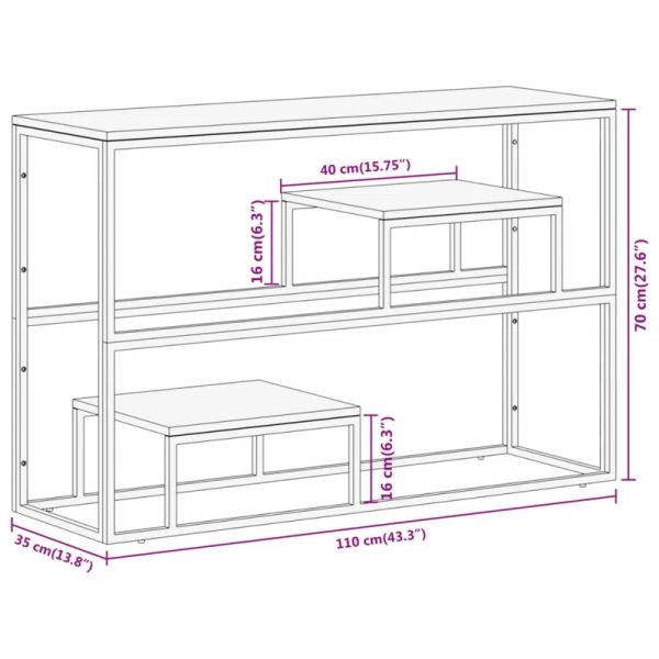 Tatiana Solid Wood Top Console Table For Sale