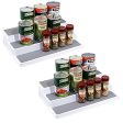 YCOCO 3-Tier Spice Rack Step Shelf Cabinet Non Skid Kitchen Organizer Waterproof 2 Pack Fashion