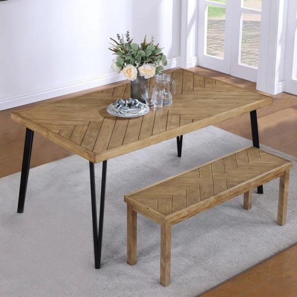 Dining Table And Bench Set For Dining Room And Kitchen Discount