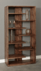 Sheesham Wood Open Bookshelf for Study Room In (Natural Finish) on Sale