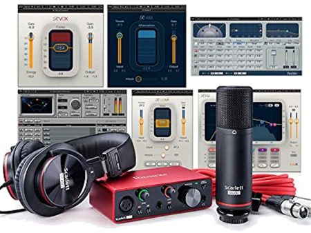 Focusrite Scarlett Solo Studio (3rd Gen) USB Audio Interface plus Waves Musicians 2 Plugins Software Bundle Fashion