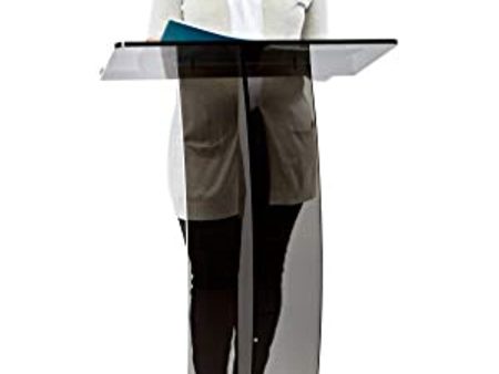 Adir Clear Podium Stand - Acrylic Pulpits for Churches, Portable Presentation Podium Professional Lectern with Wide Reading Surface for Restaurants, Weddings, Office and Classrooms Sale