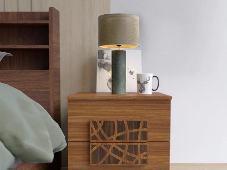 Bedside Table In Leon Teak Finish on Sale