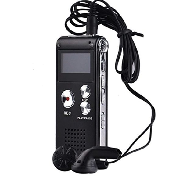 Aketek Multifunctional Rechargeable 8G 8GB 650HR Digital Audio Voice Recorder Dictaphone MP3 Player FM (12) Online