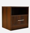 Bedside Table in Virola Wood Finish For Discount