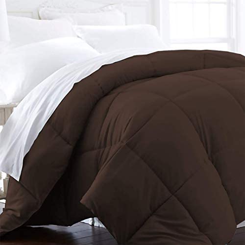 Beckham Luxury Linens  Hotel Collection Twin Twin XL Size Comforter - 1600 Series Down Alternative Home Bedding & Duvet Insert - Brown Online