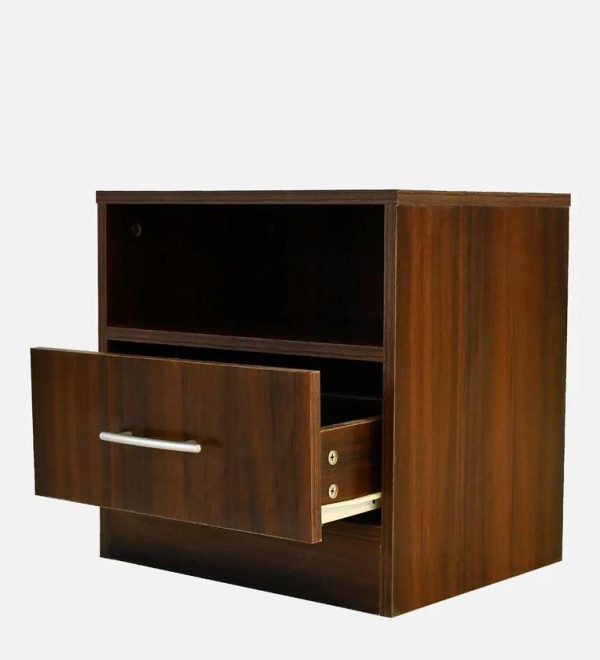 Bedside Table in Virola Wood Finish For Discount