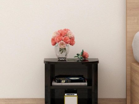 Bedside Table in Black Finish Fashion