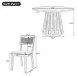 5 Piece Dining Set Round Dining Table Set Small Kitchen Table Set Hot on Sale