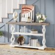 Ida 3 Tier Wood Long Accent Entry Table For Cheap