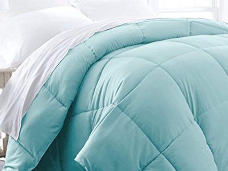 Beckham Luxury Linens  Hotel Collection Twin Twin XL Size Comforter - 1600 Series Down Alternative Home Bedding & Duvet Insert - Aqua Cheap