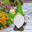 Fulldepot Garden Gnomes, Resin Garden Gnomes Statue with Solar Lights, Funny Figurines Outdoor Decor & Fairy Garden Accessories, Outdoor Decorations for Patio, Lawn and Yard-11.7 Inches For Sale