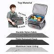 Abuzhen Reusable Lunch Bag, Large Insulated Lunch Box for Men Women Adult，Leakproof Lunchbox for Kids School Work Office Picnic Hiking Beach，Thermal Lunch Cooler with Shoulder Strap，Front Pocket Mesh For Cheap