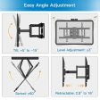 PERLESMITH TV Wall Mount Full Motion Bracket for Most 37-75 inch LED LCD OLED 4K Flat Curved TV Swivel Dual Articulating Arms Extension Rotation Tilt Max VESA 600x400 Supports TVs up to 132lbs, PSLF7 Supply