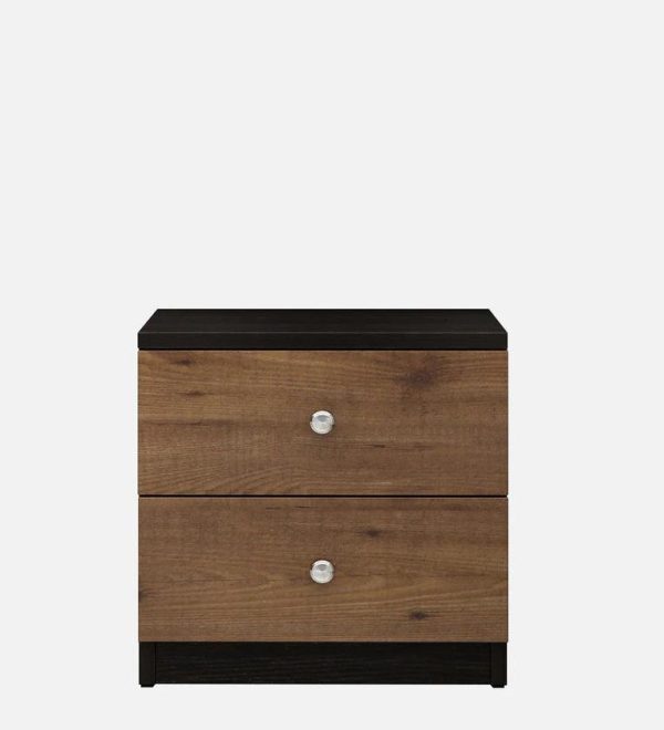 Engineered wood Bed Side Table In Knotty Wood & Wenge Finish Hot on Sale