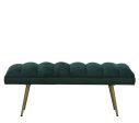 Hina Metal Bench In Velvet Green Colour Online Hot Sale