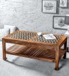 Maple Large Coffee Table In Teak & Paintco Walnut Finish Hot on Sale