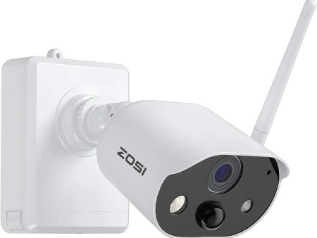 ZOSI C190 H.265+ 1080P WiFi Outdoor Security Camera with Two-Way Audio, IP67 Waterproof, 80ft Color Night Vision, AI Human Detection,Motion Alert, Smart Light and Sound Alarm,SD Card Storage Fashion