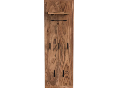 Viveca  Solid Wood Wall 5 - Hook Wall Mounted Coat Rack Online now