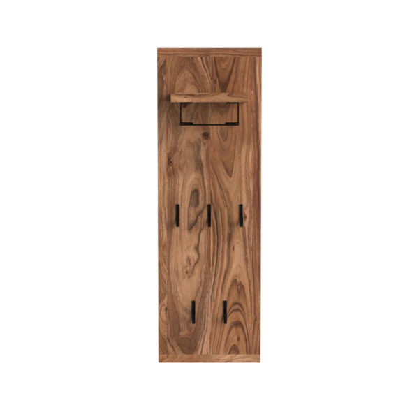 Viveca  Solid Wood Wall 5 - Hook Wall Mounted Coat Rack Online now