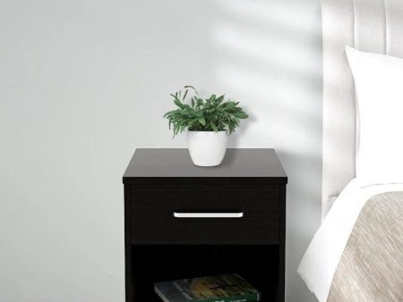 Imperial Night Stand in Natural Wenge Finish Discount