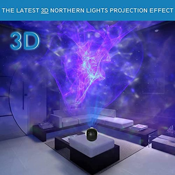 Bietrun 3D Aurora Star Projector, Galaxy Projector for Bedroom, Built-in 21 Light Projections and Multiple Function Modes, Night Light Projector is Suitable for Room Decoration Party Music Sleep Gift (Black) Online now