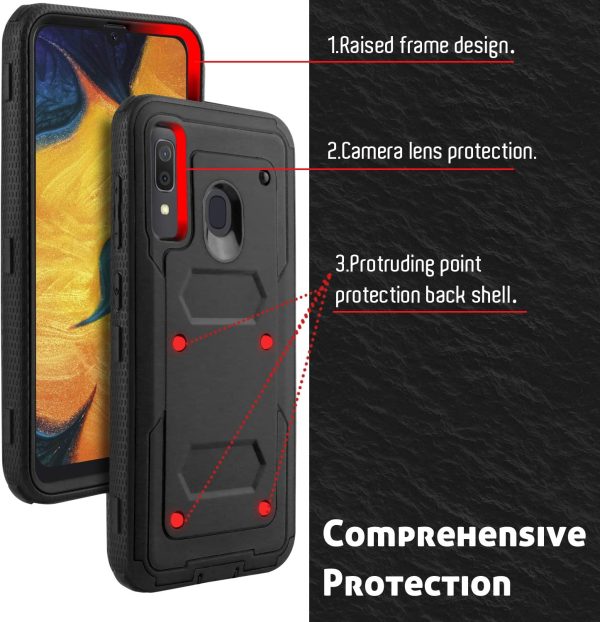 Venoro Galaxy A20 Case, Galaxy A30 Case, Galaxy A50 Case, Durable All-Round Protection Case Cover with Rotating Belt Clip and Stand for Samsung Galaxy A20 A30 A50 6.4 Inch Online now