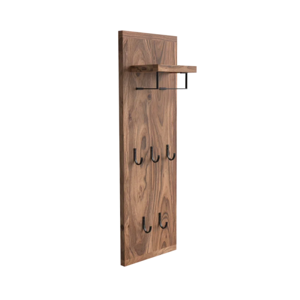 Viveca  Solid Wood Wall 5 - Hook Wall Mounted Coat Rack Online now