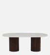 Large Coffee Table in Dark Walnut Finish Discount