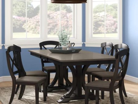 7 - Piece Extendable Solid Wood Dining Set Discount