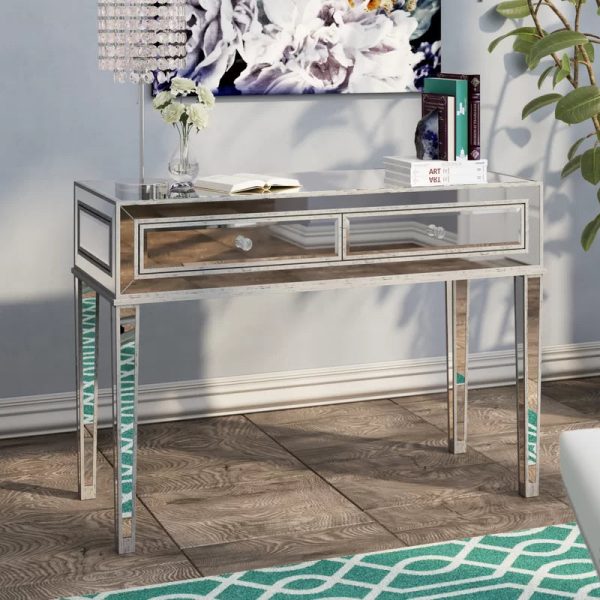 Elegant   Writing Desk with two Storage and Sleek Design For Sale