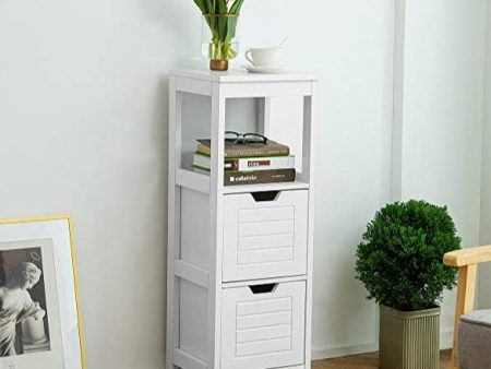 Double Drawer Bathroom Floor Standing Storage Waterproof Cabinet By Miza Sale