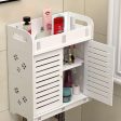 Wall Mounted PVC Bathroom [38] Storage Cabinet With Free Soap Dish By Miza Online now