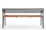 Griyo Iron And Acacia Wood Bench In Natural Fashion