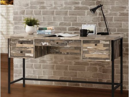 Chic Metal Base Writing Desk: Modern Style with Sturdy Functionality  Discount