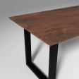 Viscus Iron And Sheesham Wood Dining Table In Reddish Walnut Sale