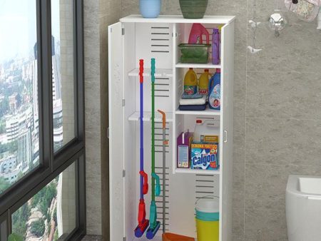 Floor Standing PVC MOP Open Shelf Bathroom Accessories Storage Waterproof Bathroom Cabinet on Sale