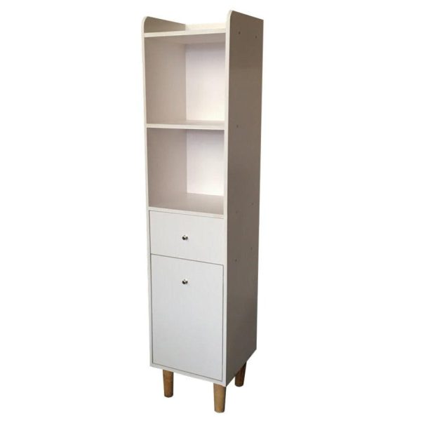 Louis Fashion PVC Bathroom Cabinet With Drawer Corner Cabinet Side With Free Soap Dish By Miza Online now