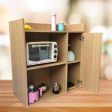 Microwave Storage Cabinet With Panel Door In Natural Wood By Miza For Cheap