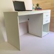 White Computer Desk Home Office Storage Utility Table By Miza For Cheap