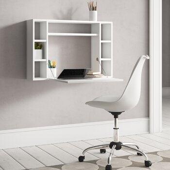 Wall-Mounted Floating Table Laptop Home Office Desk With Drawer By Miza Sale