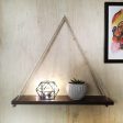 Handmade Hanging Shelves Rope Floating Shelf Wall Art By Miza Online