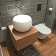 Aesthetic Minimal Revised Bathroom Washbasin Vanity By Miza Hot on Sale