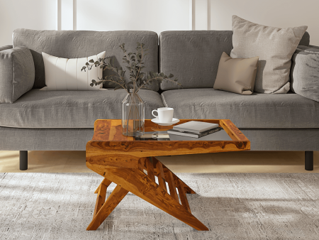 Alexia Sheesham Wood And Glass Coffee Table In Light Honey Discount