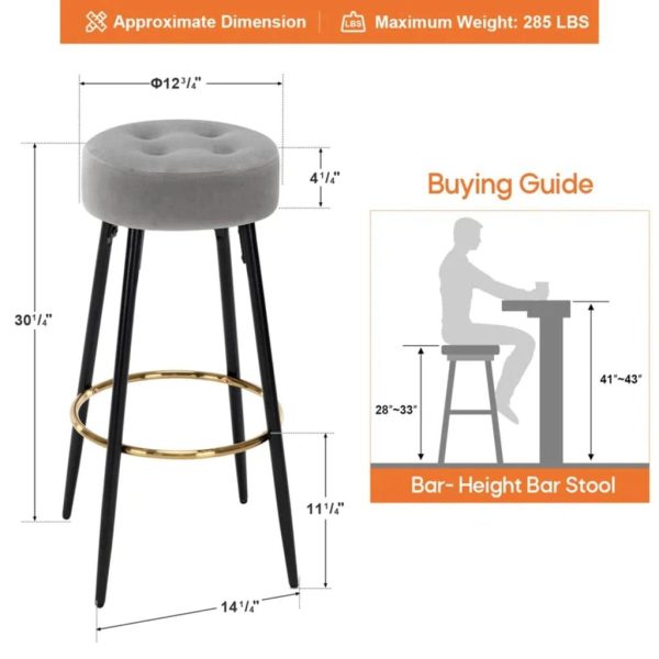 CEAZAR COUNTER STOOL    High Stool Pack of 2 Online