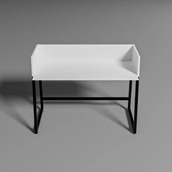 Meja Study Table in White Color Fashion