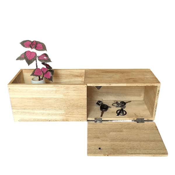 Wooden Wall Floating Modern Shelf Wall Mounted Planter Shelf Storage ( With Complementary Coaster ) By Miza Online now