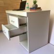 White Computer Desk Home Office Storage Utility Table By Miza For Cheap